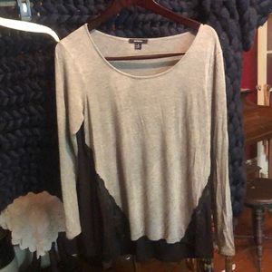 Super soft grey long sleeve top